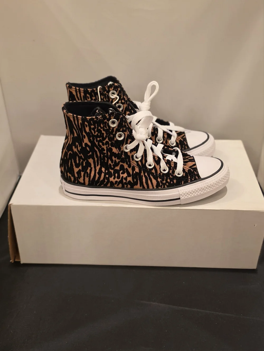 Converse Kids' Chuck Taylor All Star High Top - Leopard Print Brown/Black